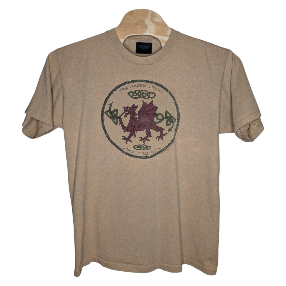 Vintage 1992 Keltic Designs Jen‎ Delyth T Shirt XL Celtic Dragon Single Stitch